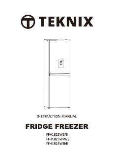 Manual Teknix FFH1825WW/E Fridge-Freezer