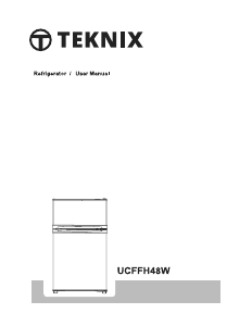 Manual Teknix UCFFH48W Fridge-Freezer