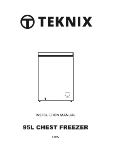 Handleiding Teknix CH95 Vriezer