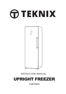 Handleiding Teknix TH60TNFBIX Vriezer