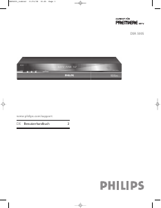 Bedienungsanleitung Philips DSR5005 Digital-receiver