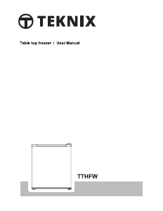 Handleiding Teknix TTHFW Vriezer