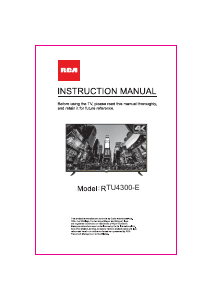 Handleiding RCA RNSMU4336-B LED televisie