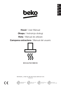 Bruksanvisning BEKO BHCA67841BBHSI Köksfläkt