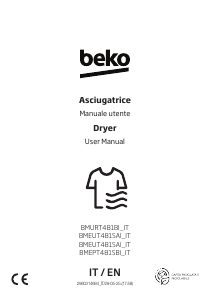 Manual BEKO BMEUT481SAI_IT Dryer