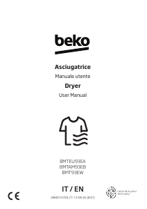 Bruksanvisning BEKO BMT93EW Torktumlare