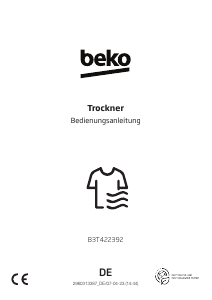 Bedienungsanleitung BEKO B3T422392 Trockner