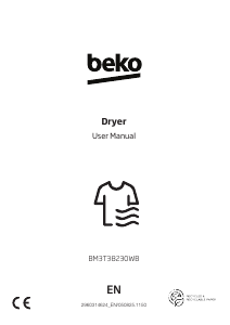 Manual BEKO BM3T38230WB Dryer