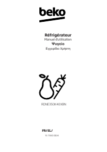 Mode d’emploi BEKO RDNE350K40XBN Réfrigérateur combiné