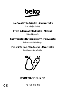 Instrukcja BEKO B5RCNA366HXB2 Lodówko-zamrażarka