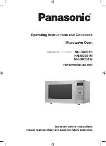 Manual Panasonic NN-SD251W Microwave