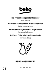 Instrukcja BEKO B3RGNA354HXB1 Lodówko-zamrażarka