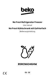 Bedienungsanleitung BEKO B5RCNA346HW Kühl-gefrierkombination