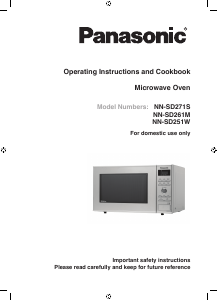 Manual Panasonic NN-SD271S Microwave