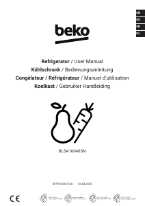 Bruksanvisning BEKO BLSA16040SN Kylskåp