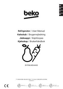 Käyttöohje BEKO B1PMLNE444W Jääkaappi
