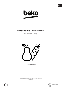Instrukcja BEKO TS190340SN Lodówka