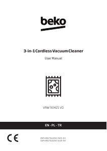 Bruksanvisning BEKO VRW 90421 VD HydroTrio Pro Dammsugare