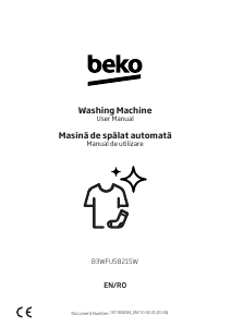Manual BEKO B3WFU58215W Mașină de spălat
