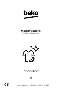 Bedienungsanleitung BEKO B3WFU59415W2 Waschmaschine