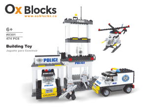 Handleiding Ox Blocks set 0301 Rescue Squads Politiestation