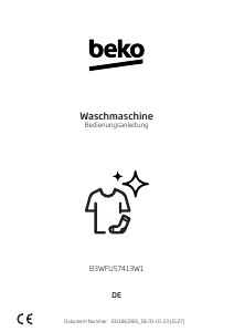 Bedienungsanleitung BEKO B3WFU57413W1 Waschmaschine