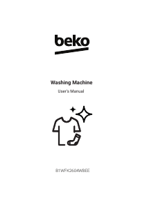 Прирачник BEKO B1WFK2604WBEE Машина за перење алишта