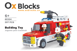 Manuale Ox Blocks set 0304 Rescue Squads Camion dei pompieri