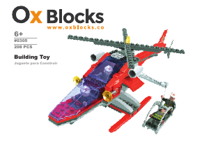 Manual Ox Blocks set 0305 Rescue Squads Rescue helicopter