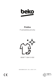 Návod BEKO B5WF T 89415 WW Práčka
