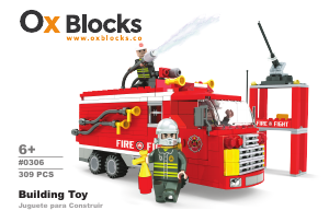 Manual de uso Ox Blocks set 0306 Rescue Squads Camión de Bomberos