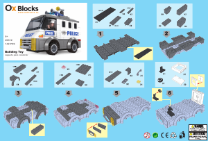 Manuale Ox Blocks set 0312 Rescue Squads Pattuglia della polizia