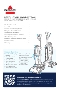 Bruksanvisning Bisell 3424 Revolution HydroSteam Ångtvätt