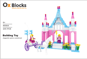 Manual Ox Blocks set 0904 Princess Land Princess castle