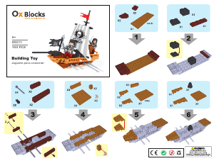 Bedienungsanleitung Ox Blocks set 0211 Pirates Schiff