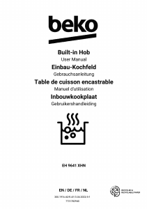 Mode d’emploi BEKO EH 9641 XHN Table de cuisson
