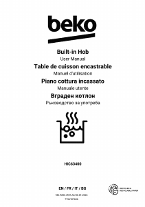 Mode d’emploi BEKO HIC63400 Table de cuisson