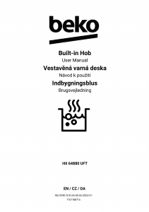Brugsanvisning BEKO HII 64880 UFT Kogesektion