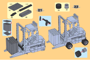 Handleiding Ox Blocks set 0610 Constructions Vorkhefttruck