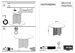 كتيب JYSK Vesterborg مائدة طعام