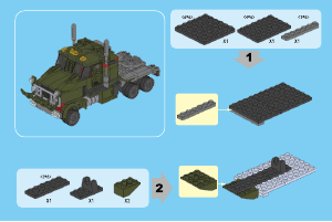 Manual de uso Ox Blocks set 0818 Adventures Figura Transformer Verde