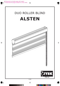 Hướng dẫn sử dụng JYSK Alsten Rèm cuốn