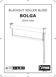 Hướng dẫn sử dụng JYSK Bolga Rèm cuốn