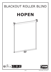 Hướng dẫn sử dụng JYSK Hopen Rèm cuốn