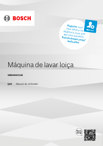 Manual Bosch SMH4HVX14E Máquina de lavar louça