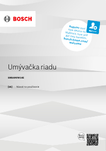 Návod Bosch SMS4HVW14E Umývačka riadu