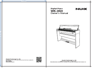 Manual NUX WK-350 Digital Piano