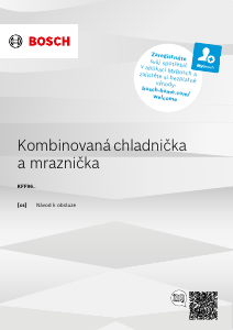 Manuál Bosch KFF96PIEP Lednice s mrazákem