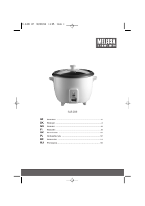 Manual Melissa 643-039 Rice Cooker