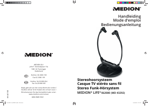 Bedienungsanleitung Medion Life E62080 (MD 43292) Kopfhörer